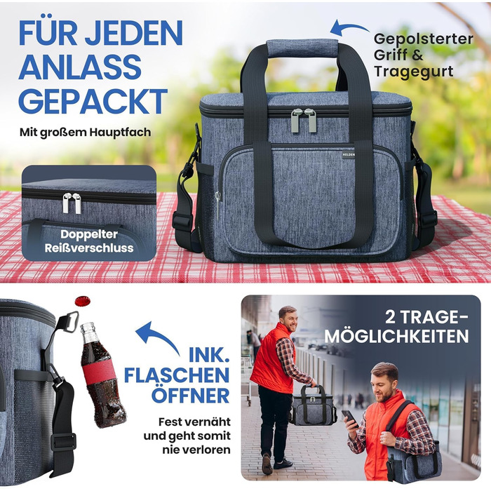 Маленька термосумка 10 л темно-синя HELDENWERK