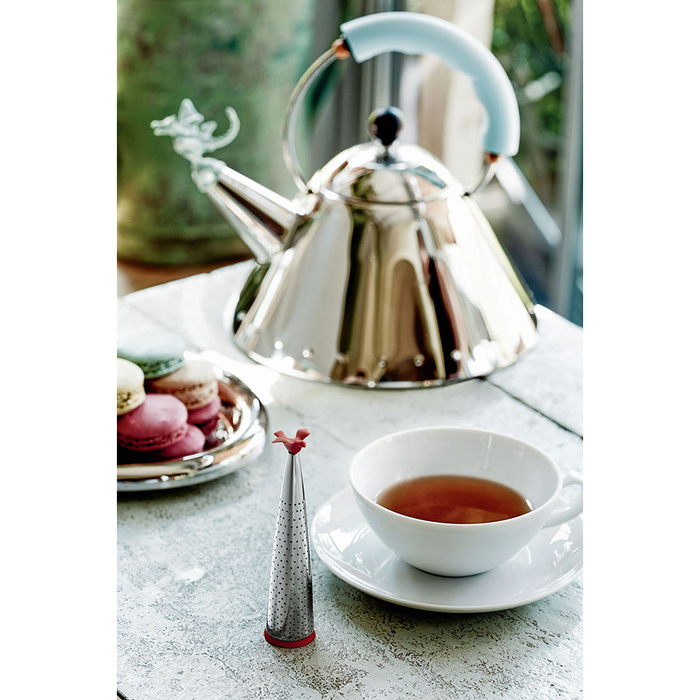 Чайник зі свистком 22х22,5х24 см металік / чорний Tea Rex Alessi
