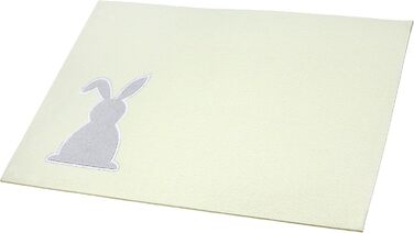 Фетрові серветки, пасхальна прикраса, 45 x 35 см - 4 шт. и, серветки, скатертини, серветки Великодній заєць, пасхальна прикраса, весняна прикраса столу прикраса та захист для обіднього столу, столу у вітальні