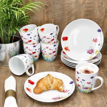 Сніданковий набір з 12 предметів на 6 осіб MamboCat