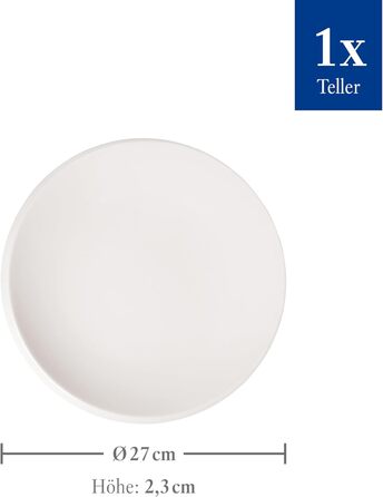 Обеденная тарелка 27 см, белая NewMoon Villeroy & Boch