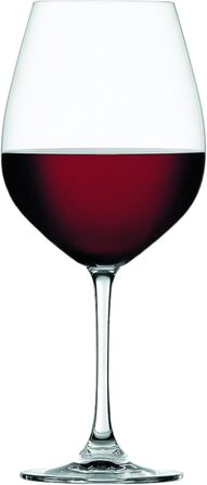 Набір келихів Spiegelau Bordeaux, 4 шт., Європейський безсвинцевий кришталь, Класична ніжка, Безпечно мити в посудомийній машині, Подарунковий набір келихів для червоного вина професійної якості, 640 мл (Келихи для бургундського вина)