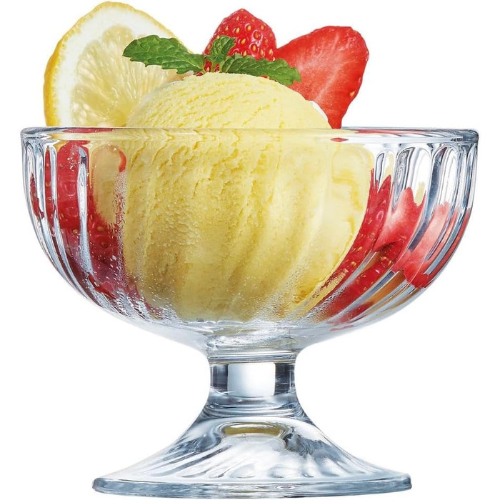 Чаша для морозива, 380 мл, скло, прозоре, 6 предметів (210 мл), 43121 Sorbet Ice Cream Bowl