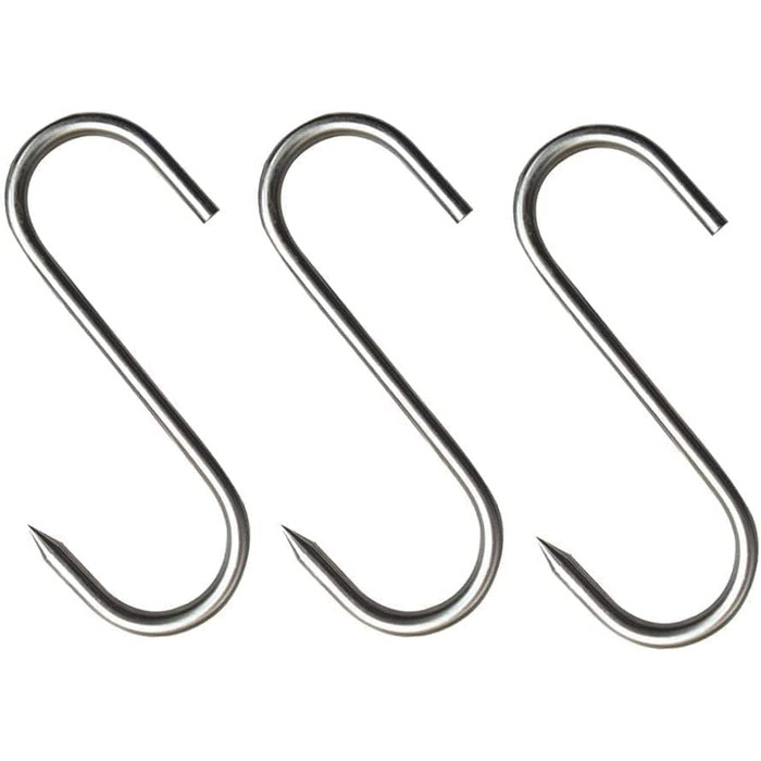 Набор из 20 крючков для мяса 15 см, нержавеющая сталь GYUEE