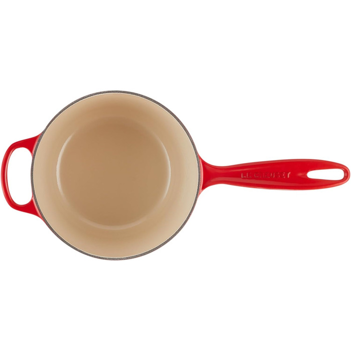 Чугунный сотейник Ø 18 см, 1,8 л с крышкой, вишнево-красный Signature Le Creuset