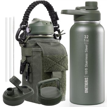 Фляга из нержавеющей стали 900 мл оливково-зеленый OneTigris