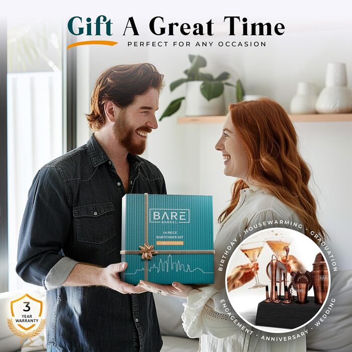 Професійний набір барного приладдя 14 предметів Bare Barrel