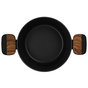 Кастрюля Fissman FEORELLA 20x10 см 2,67 л со стеклянной крышкой алюминий с антипригарным покрытием (14512)