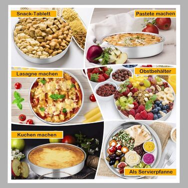 Форма для випікання кругла 24 см, набір 2 предмети, нержавіюча сталь Homikit