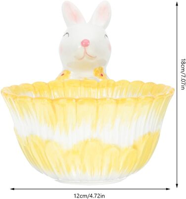 Керамическая чаша для хранения пасхального кролика Angoily