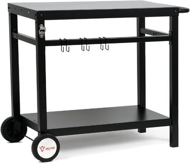 Металевий стіл-гриль, чорний 85 x 50 x 81 см BBQ-Toro