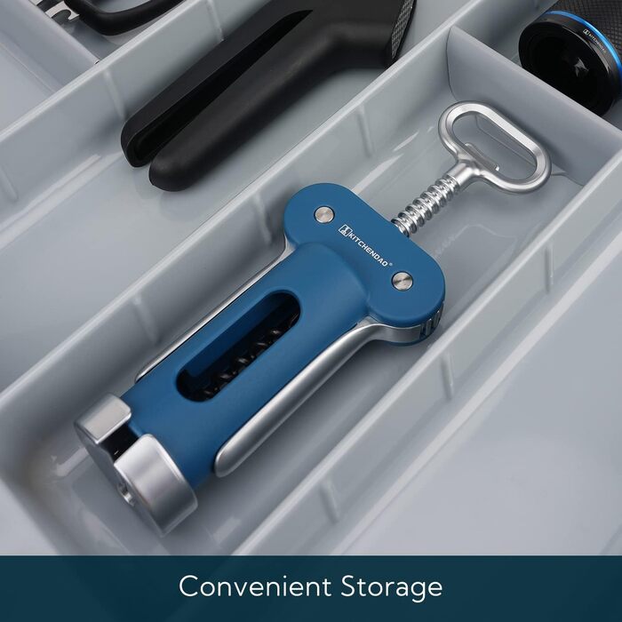 Штопор 3-в-1 синий KITCHENDAO