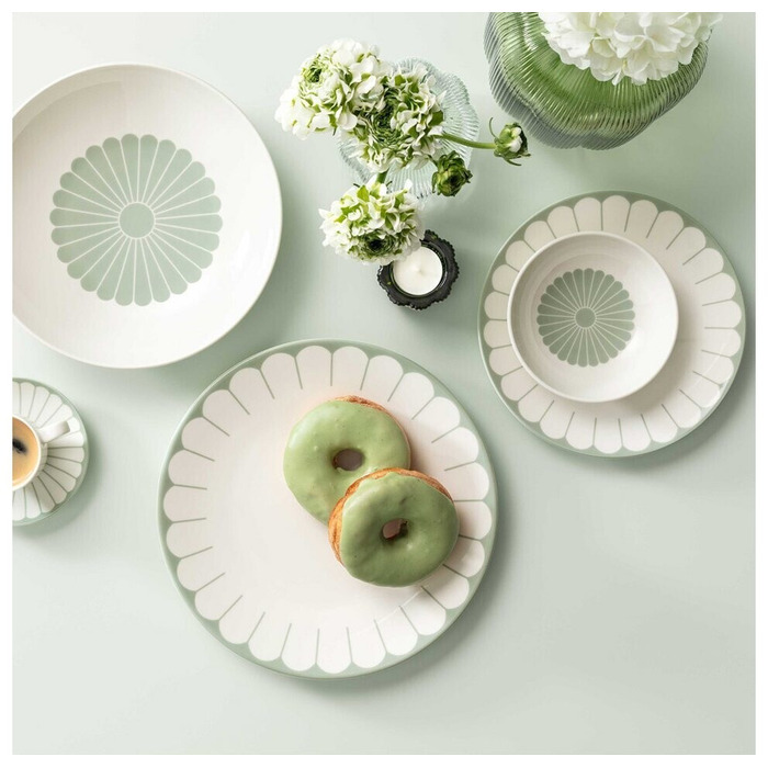 Набір столового посуду на 2 персони, 8 предметів, зелений Fleur Villeroy & Boch