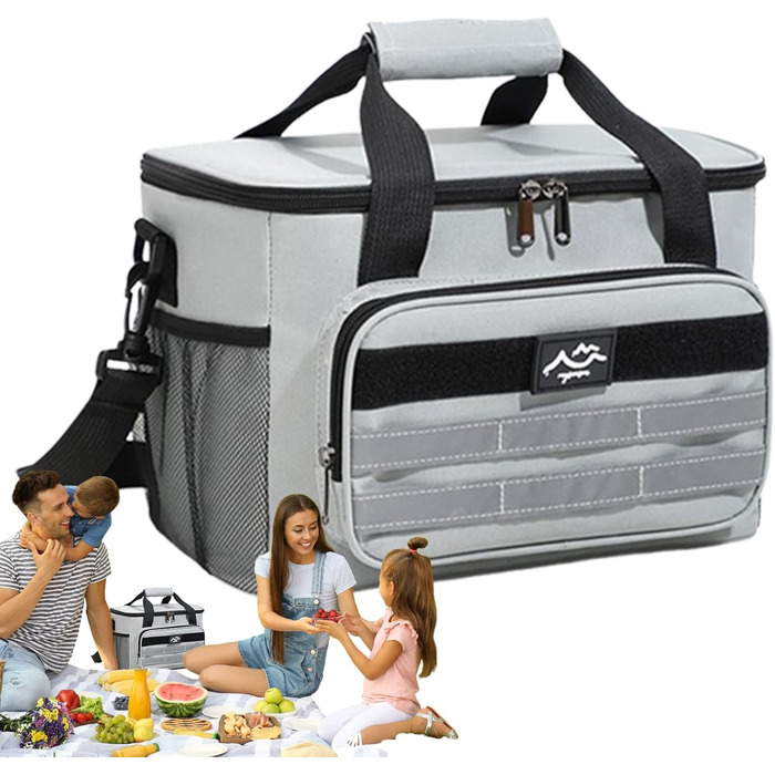 Термосумка для кемпінгу сіра Generisch