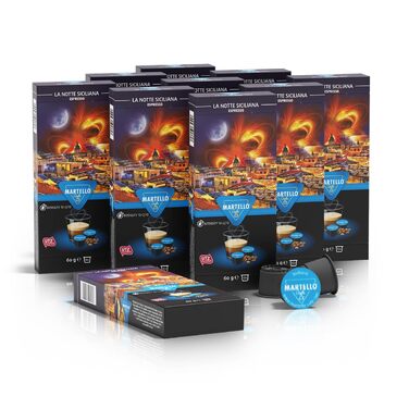 Кавові капсули LA NOTTE SICILIANA, набір 10 шт Martello