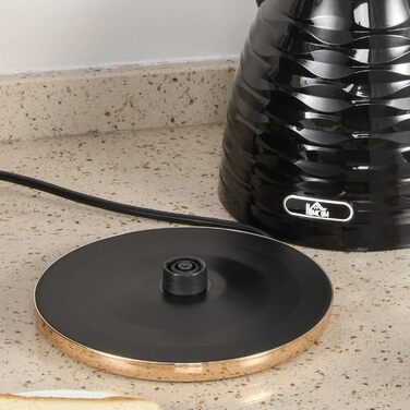 Набір для сніданку HOMCOM Kettle Toaster Set з чайником 1,7 л, тостером на 4 скибочки, 2200 Вт, 7 рівнів підрум&39янення, розморожуванням, розігріванням та піддоном для крихт, термостатом Otter, кремово-білим (чорним)