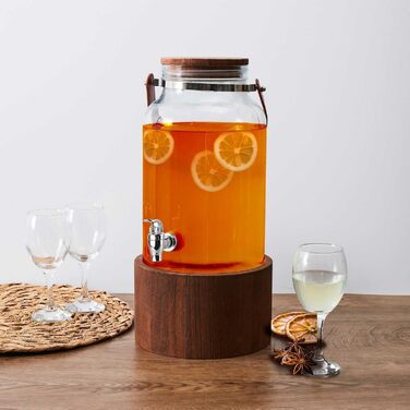 Стильний диспенсер на дерев'яній підставкою 6 л COOK CONCEPT