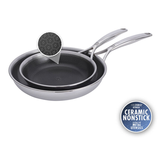 Набор из 2 сковород 20 см и 26 см с антипригарным покрытием в форме сот Peak Zwilling