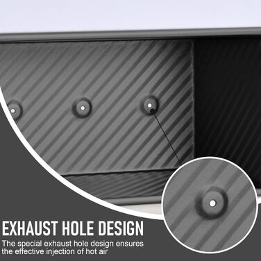 Форма для випікання тостів з кришкою 19,2x10,2x11,5 см чорна