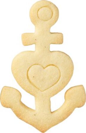 Форма для печива у вигляді серця з якорем, 10 см, RBV Birkmann