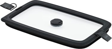 Контейнер для хранения 0,6л прямоугольный со стеклянной вакуумной крышкой FLEXX 2GO Rosle