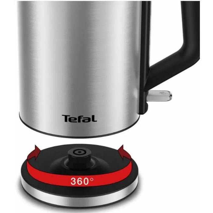 Tefal Электрочайник Bronx Electric, 1.7л, нерж. сталь, серый