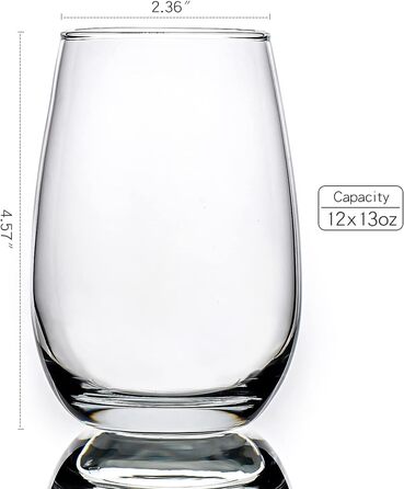 Набір із 12 безніжкових келихів для вина CZUMJJ