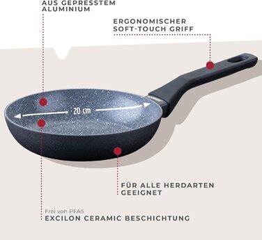 Сковорода 20 см з керамічним покриттям Cosmo Fackelmann