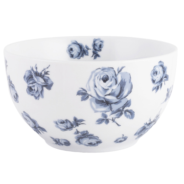 Миска для мюслі CreativeTops Vintage Indigo White Floral, фарфор, діам. 15 см, h 8 см