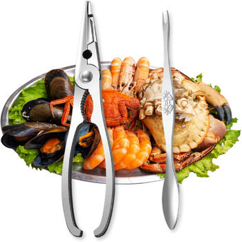 Щипці та виделка для морепродуктів CHEFZOCO