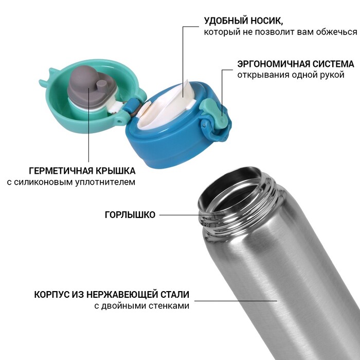 Термокружка для чая и кофе Fissman 420 мл (9822)