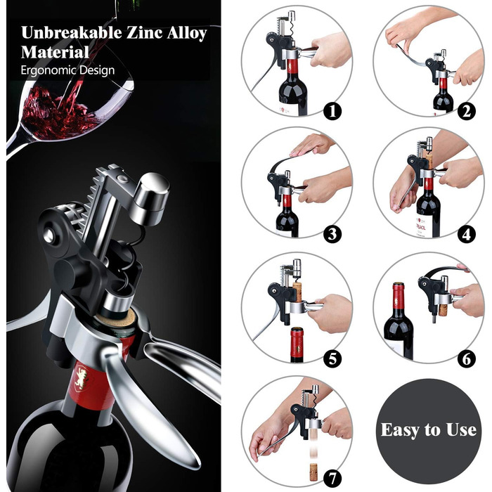 Подарунковий набір для вина 5 предметів TFORT