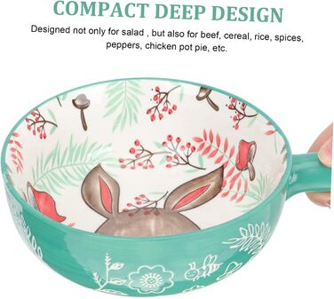 Миска для супу з ручкою TOPBATHY