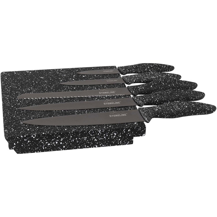 Магнитный ножевой блок с набором из 5 ножей STONELINE