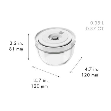 Набор мисок с вакуумными крышками, 6 предметов, прозрачное стекло Fresh & Save Zwilling