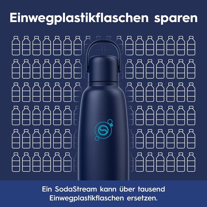 Бутылка для газированной воды 0,9 л, темно-синяя Fizz & Go SodaStream