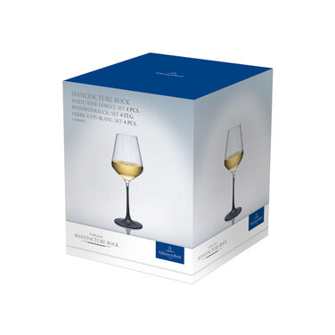 Набір з 4 келихів для білого вина 380 мл Manufacture Rock Villeroy & Boch