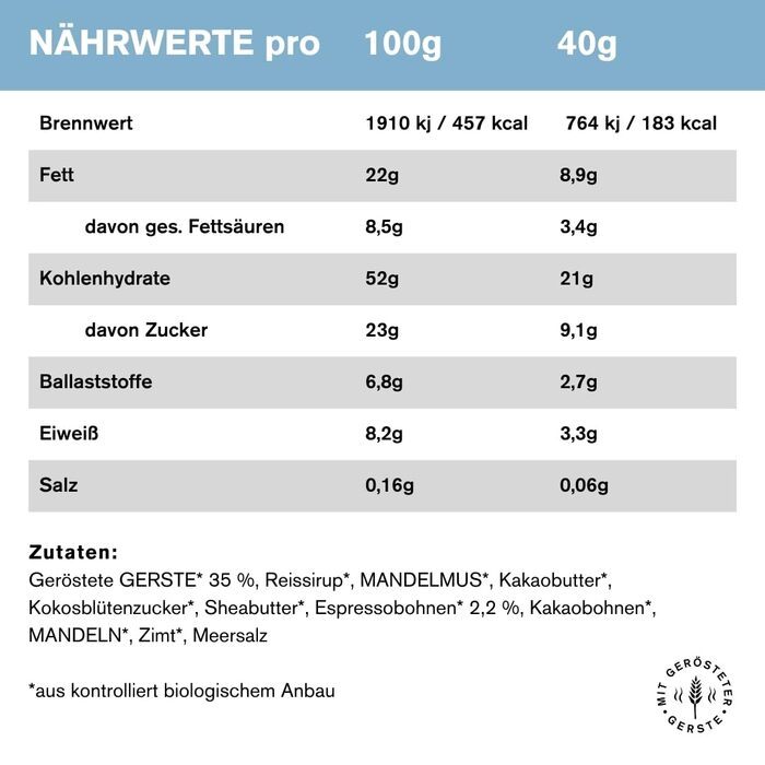 Енергетичні батончики зі смаком еспресо 16 x 40 г, Espresso TZAMPAS