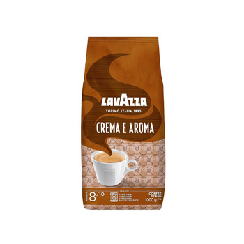 Кава в зернах Lavazza Crema e Aroma Arabica та Robusta, ідеальна для еспресо-машин, з шоколадним ароматом, насиченим та насиченим смаком, інтенсивність 8/10, середнє обсмаження, упаковка кави 1 кг (1 упаковка) Кава в зернах Lavazza Crema e Aroma Arabica та Robusta, ідеальна для еспресо-машин, з шоколадним ароматом, насиченим та насиченим смаком, інтенсивність 8/10, середнє обсмаження, упаковка кави 1 кг (1 упаковка)