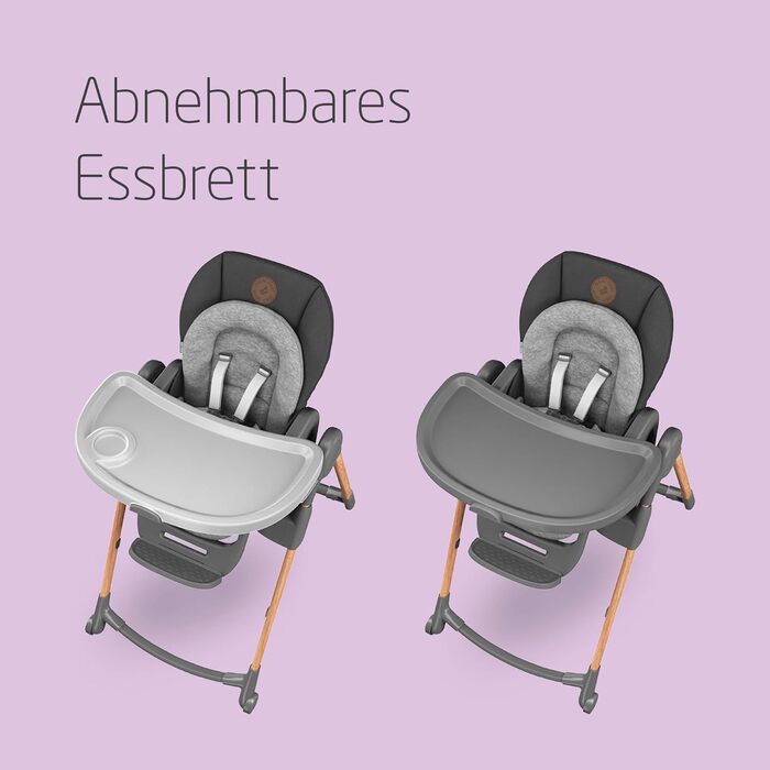 Дитячий стільчик для годування від 0 до 14 графіт Minla Maxi-Cosi