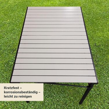 Алюминиевый раскладной стол 107 х 70 х 70 см Skandika