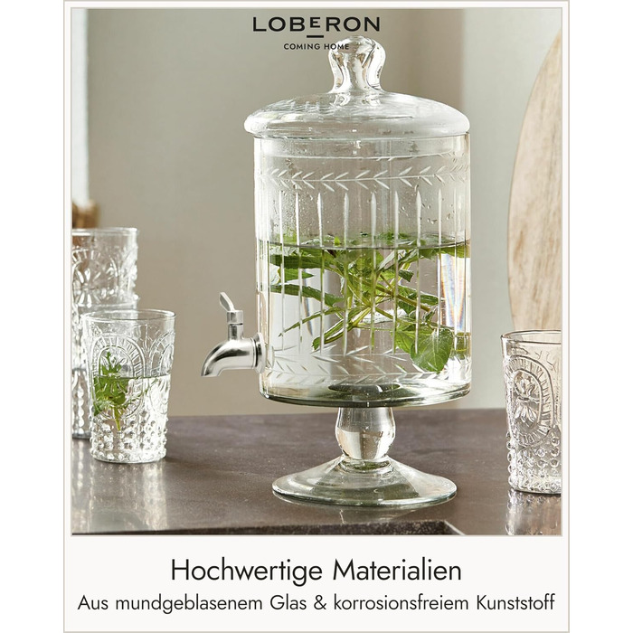 Диспенсер для напитков с краном 3 л Loberon