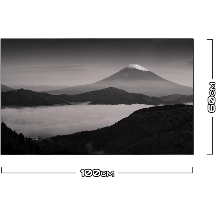 Дизайнерський кухонний фартух з алюмінієвого композиту, кухонний фартух, товщина 3 мм, 60x100 см, (Темні гори)