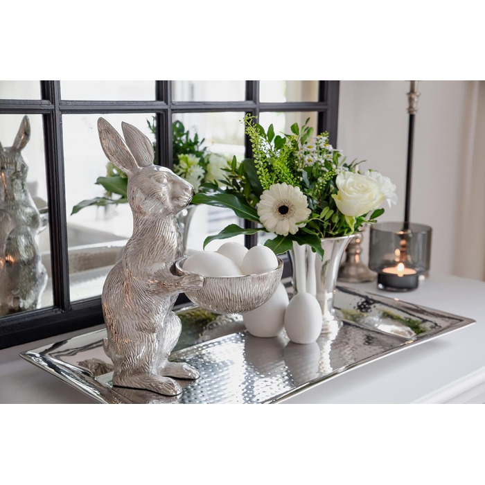 Фігурка кролика з мискою 31 см EDZARD