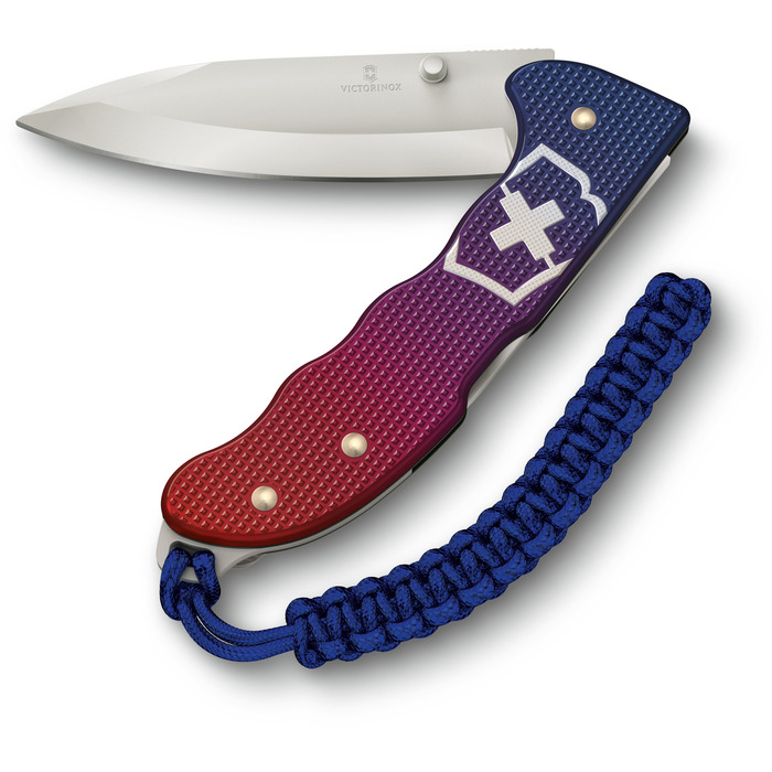 Ніж Victorinox Evoke Alox 136мм/5функ/ріфл.син-черв