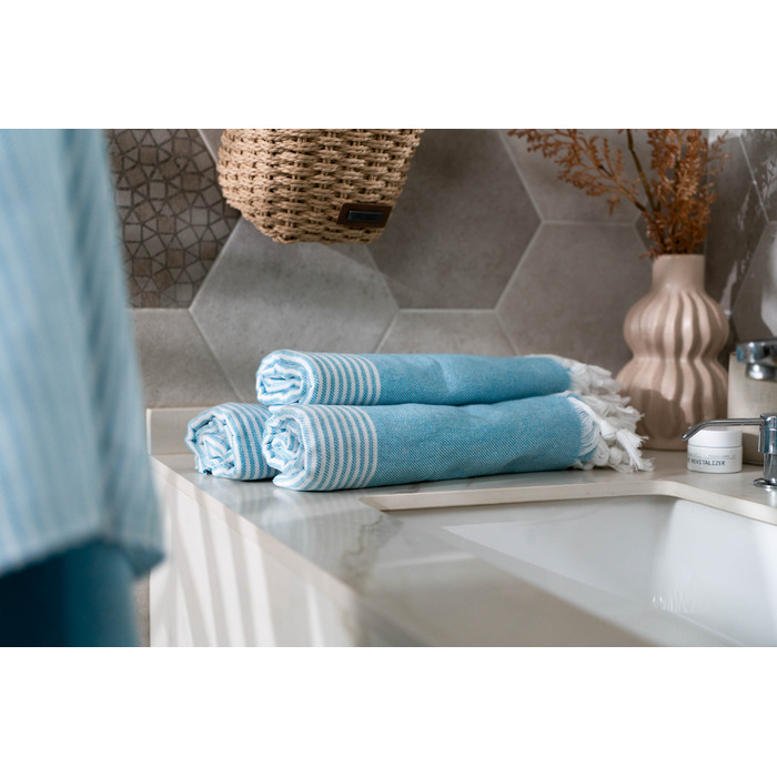 Рушник Ardesto SPA 90х170см, 100% бавовна, аква