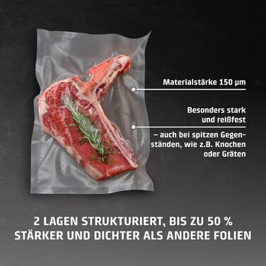 Вакуумные пакеты 50 пакетов 20 x 30 см Caso