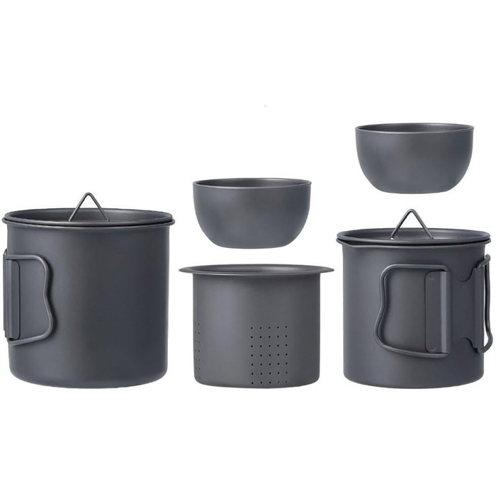 Титановый производный чайный набор 5 предметов NiuLumea