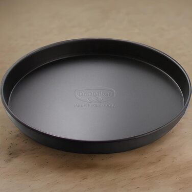 Форма для піци 20 см з антипригарним покриттям, набір 2 предмета, чорні Dr. Oetker