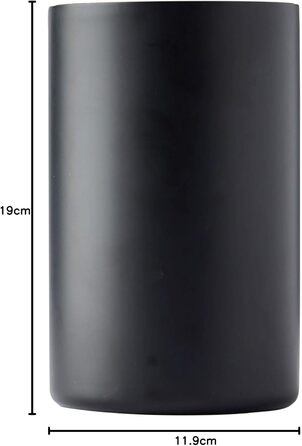 Охолоджувач для вина з нержавіючої сталі Point Virgule, чорний, 11,9 см, можна мити в посудомийній машині